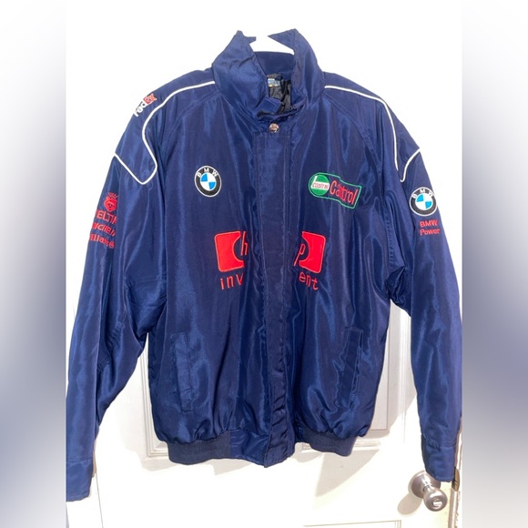 Vintage BMW Navy Blue Motorsport Jacket